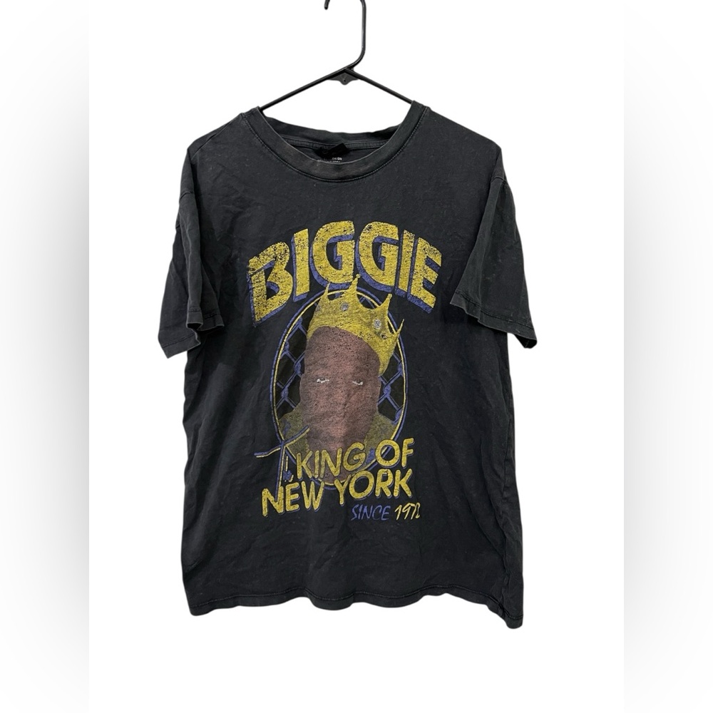 Vintage Biggie Smalls “King of New York” Single Stitch Graphic Tee – Men’s S‎